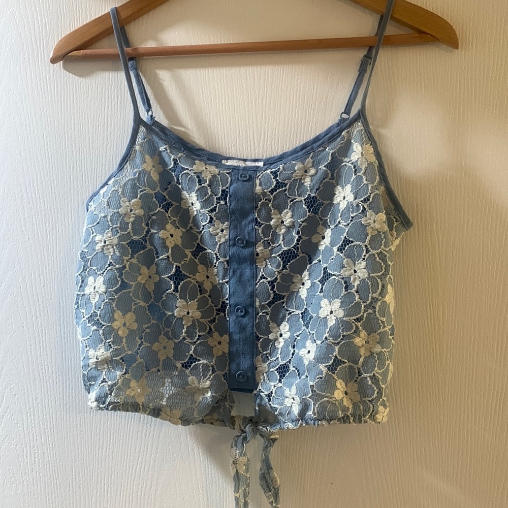 Lace Crop Tank Top